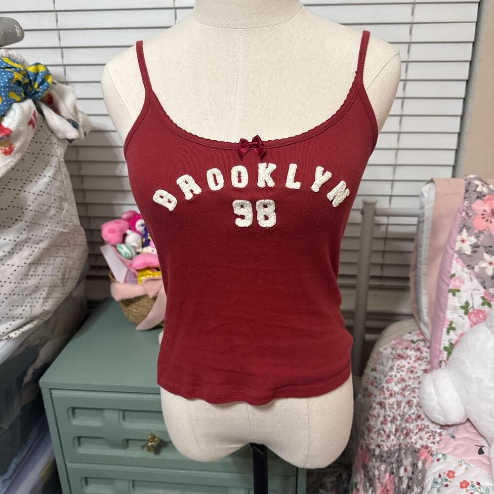 Unbranded Women's Red and Burgundy Vest
